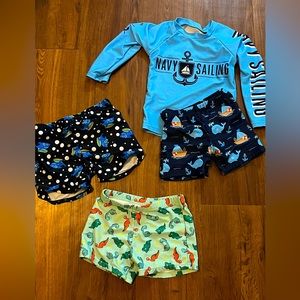 4T boy swimsuit bundle